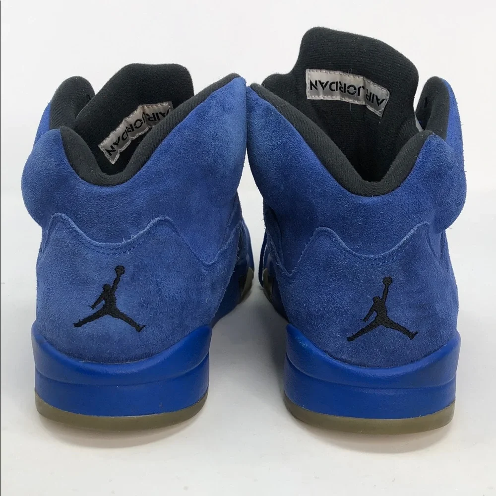 Air Jordan 5 Retro Blue Suede 136027-401 Authentic Men’s Sneakers - Size 11.5
